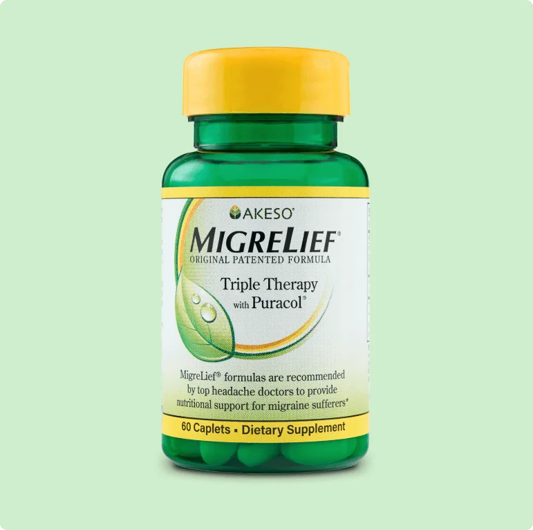 MigreLief Original Patented Formula bottle